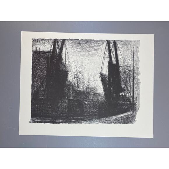 Georges Seurat, Drawbridge in Paris, Drawing, Print, Classic Art ~ 240623-WH 595 - Picture 2 of 3
